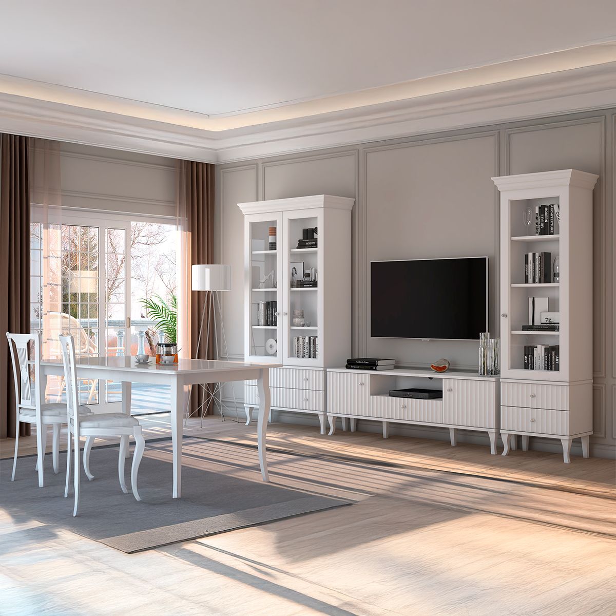 Гостиная белая