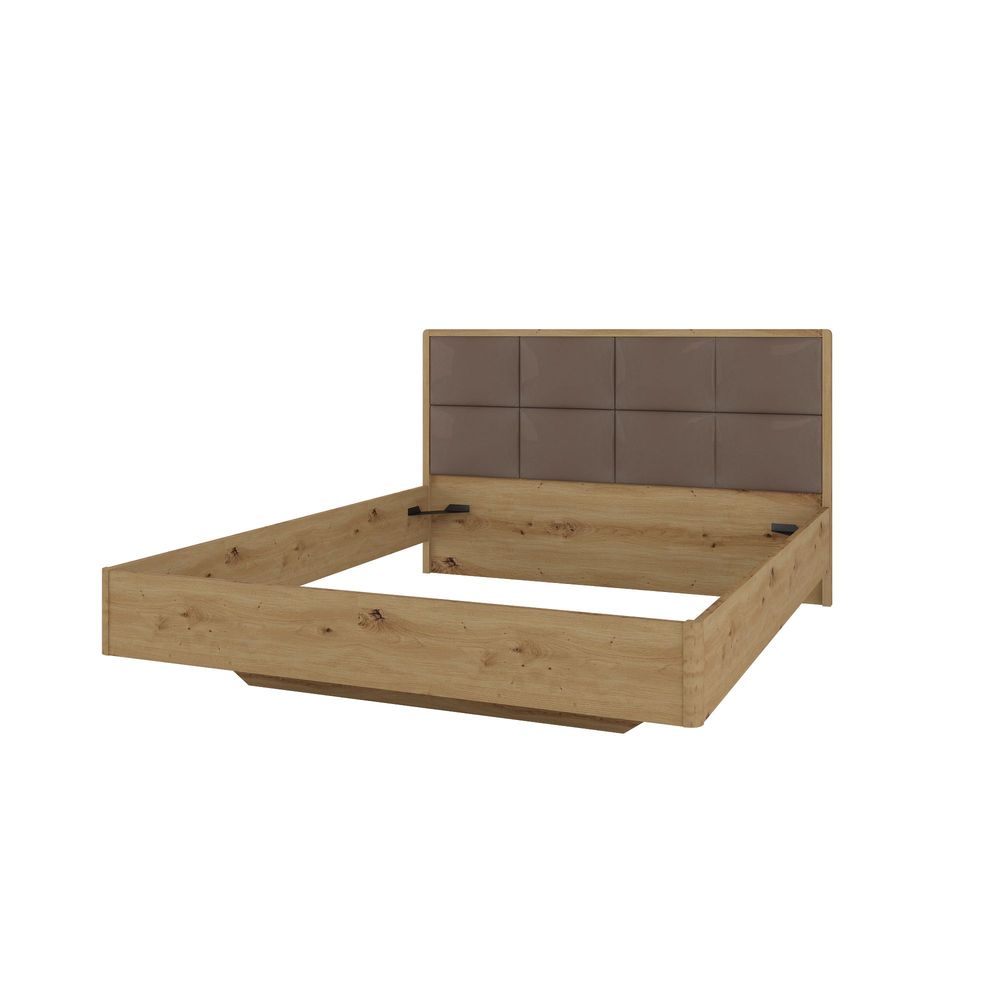 SCANDY Кровать 1800 с мягким изголовьем Шоколад