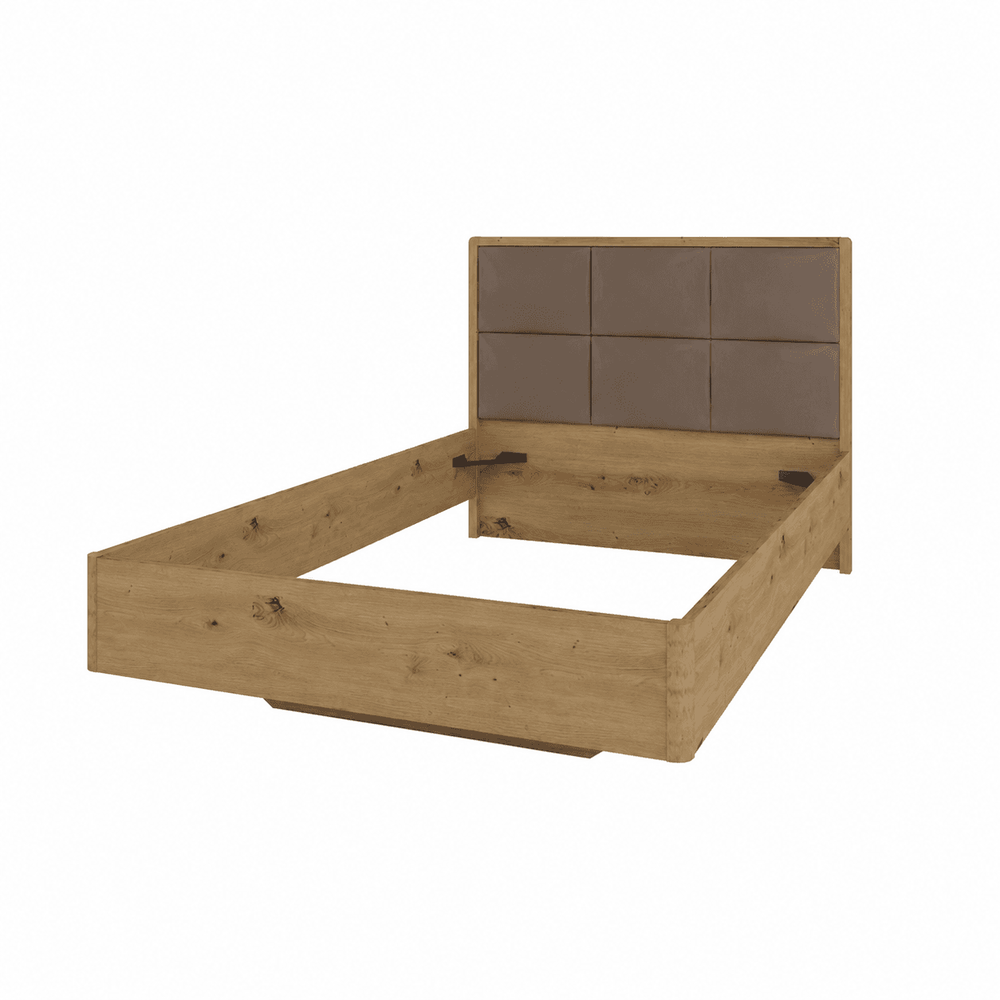 SCANDY Кровать 1200 с мягким изголовьем Шоколад